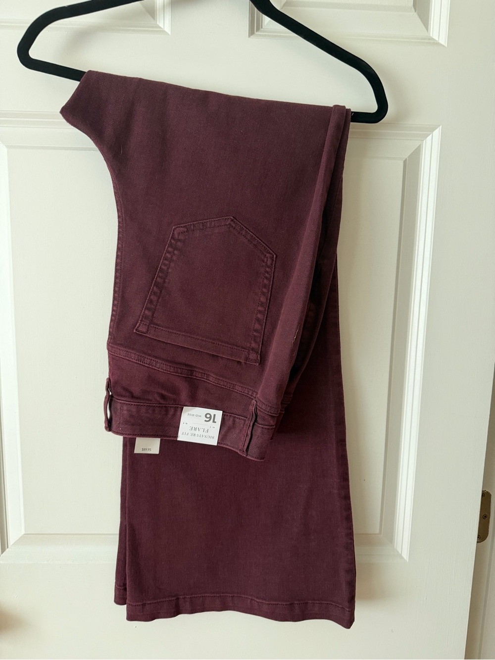 Lane Bryant Deep Wine Flare Jeans